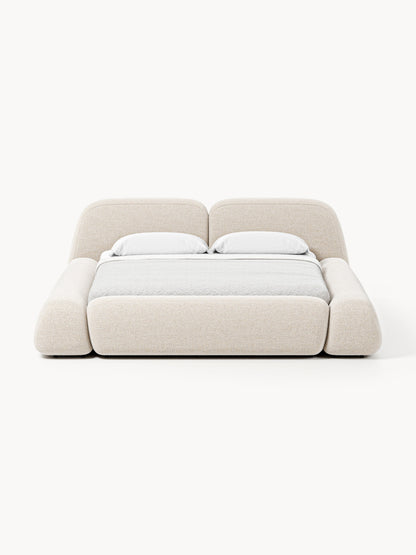Wolbrenna Upholstered Bed in Bouclé
